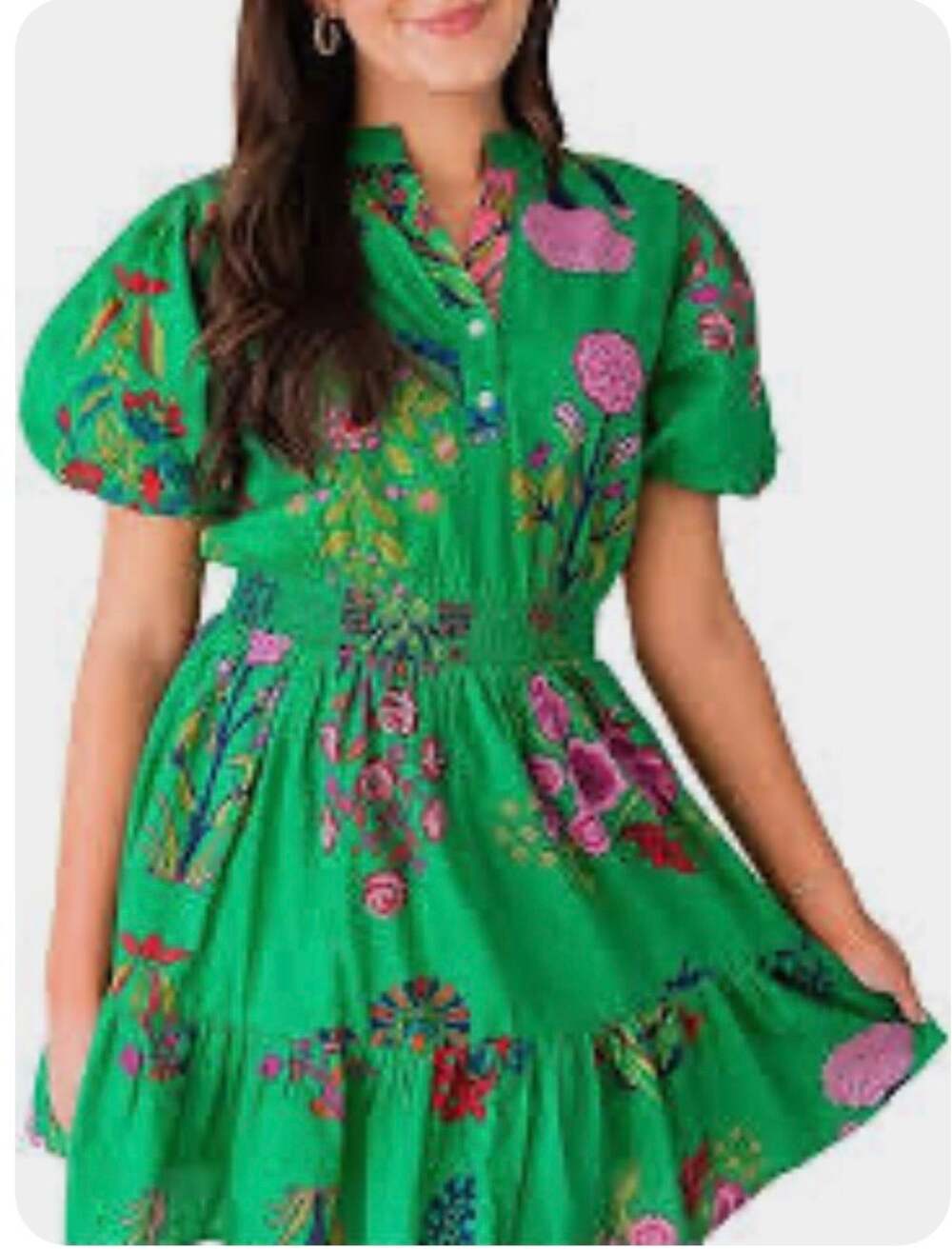 NWT THML dress Peacocks and pearls med